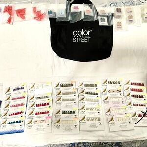 Color Street Nail Strips Assortment with Black Tote•Twosies•AND Many Extras
